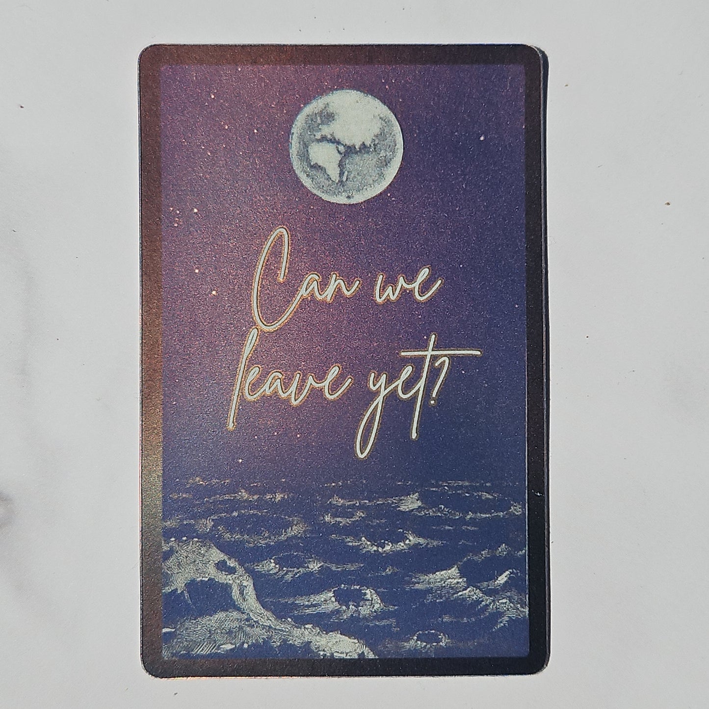 "Can we leave yet?" Sticker