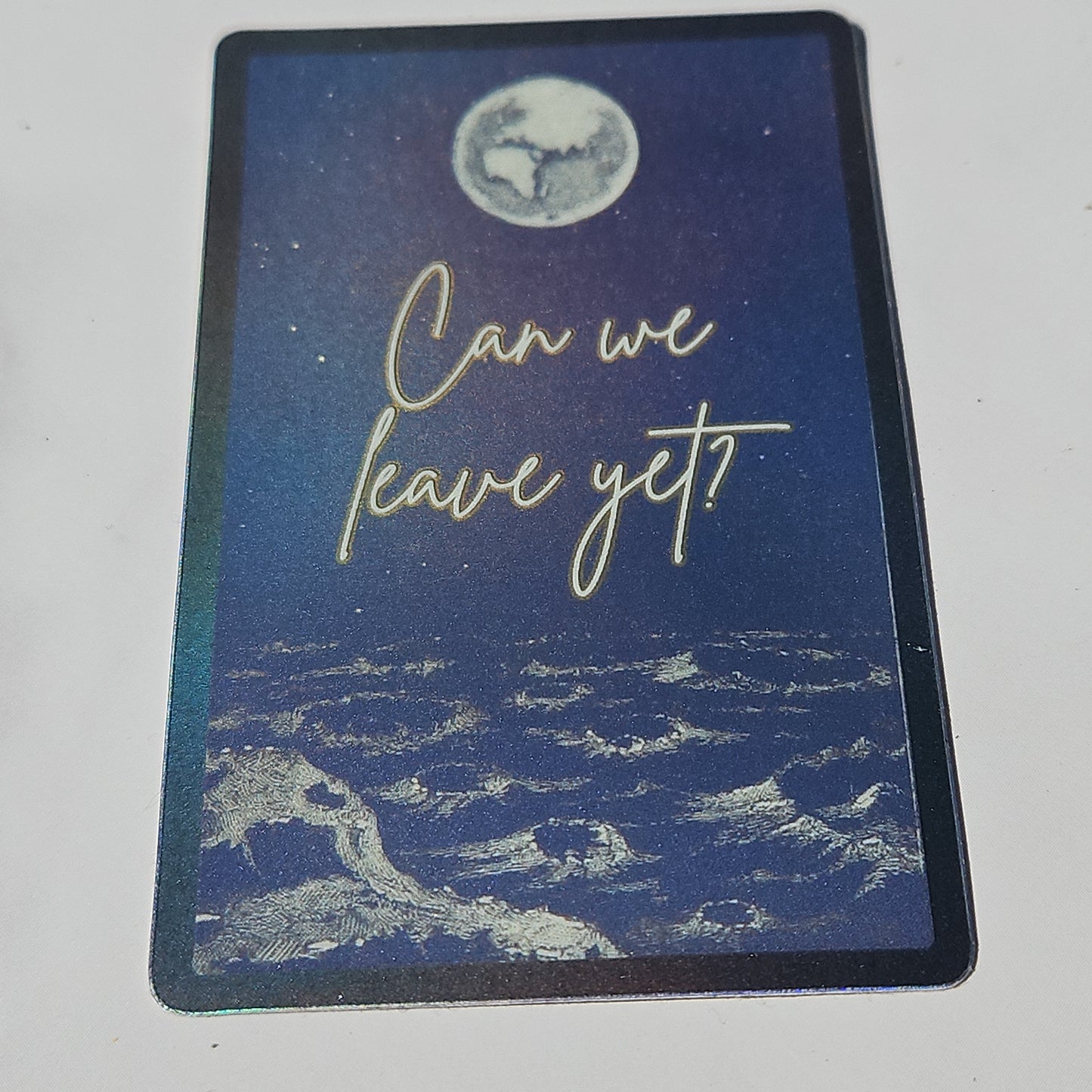 "Can we leave yet?" Sticker