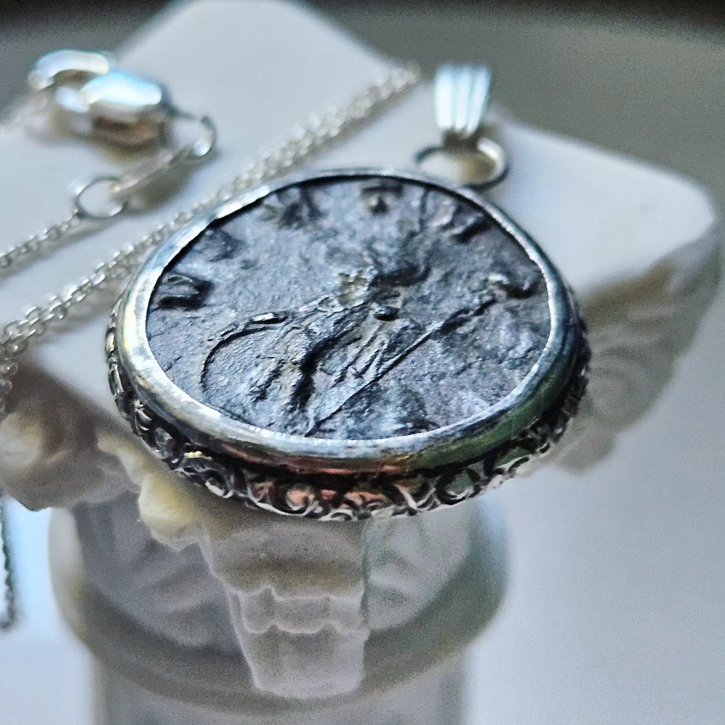 "When in Rome": Real Ancient Coin Necklace (Gallienus/Virtus)