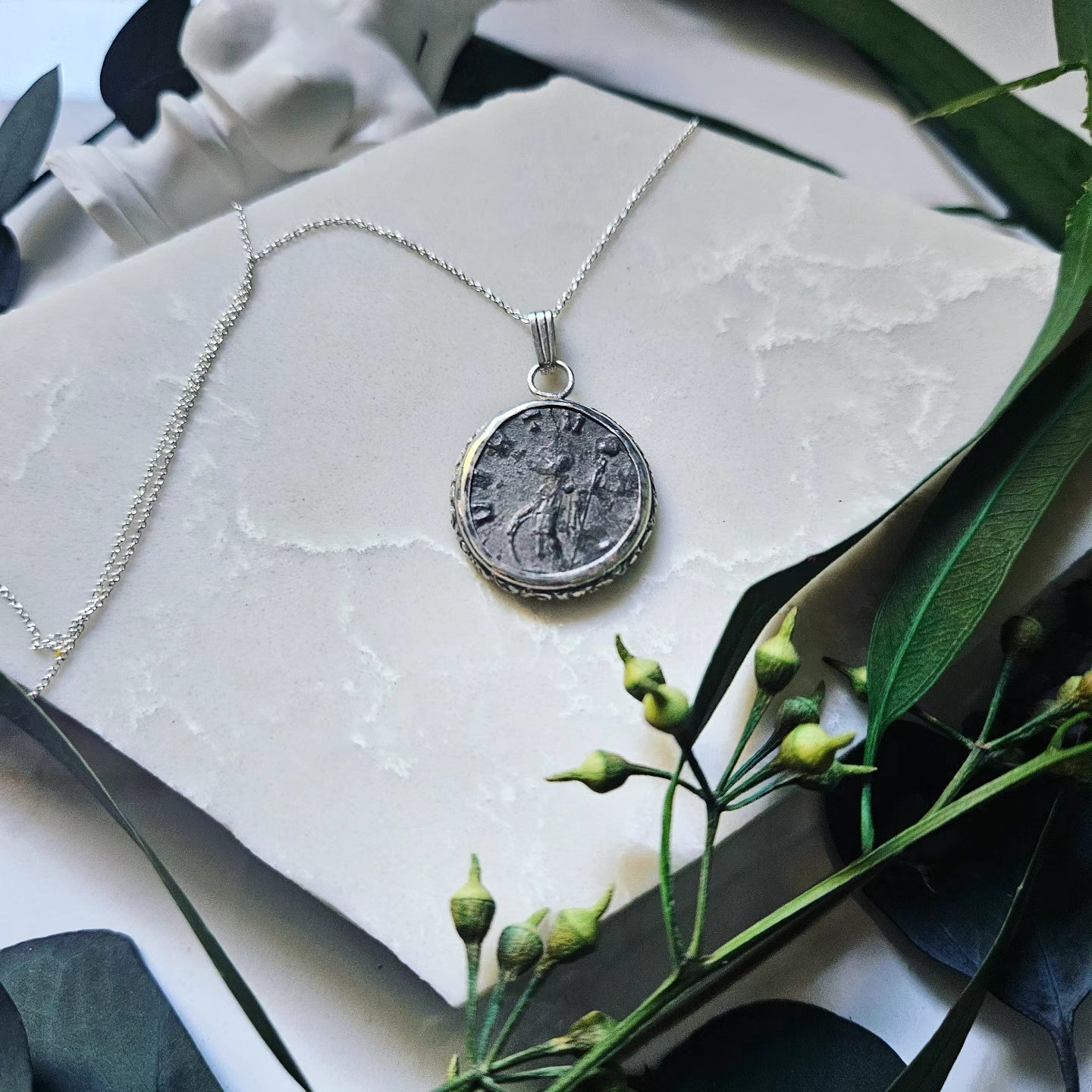 "When in Rome": Real Ancient Coin Necklace (Gallienus/Virtus)