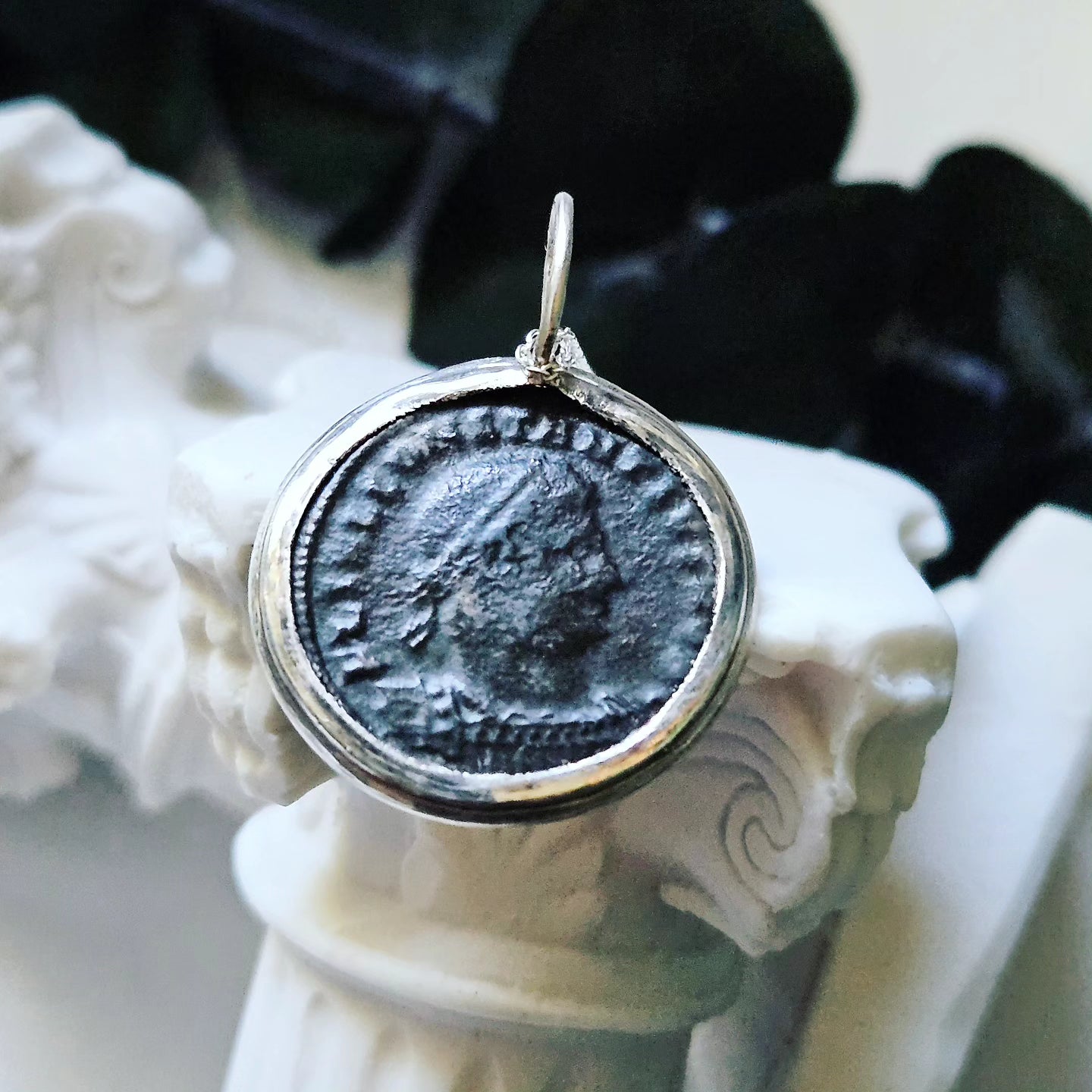 "When in Rome": Ancient Roman Coin Necklace (Constantius II/Soldiers)