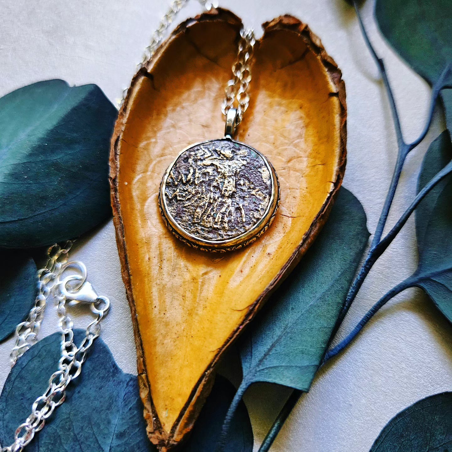 "It's All Greek To Me": Ancient Greece Coin Necklace (Nike/Gorgon)